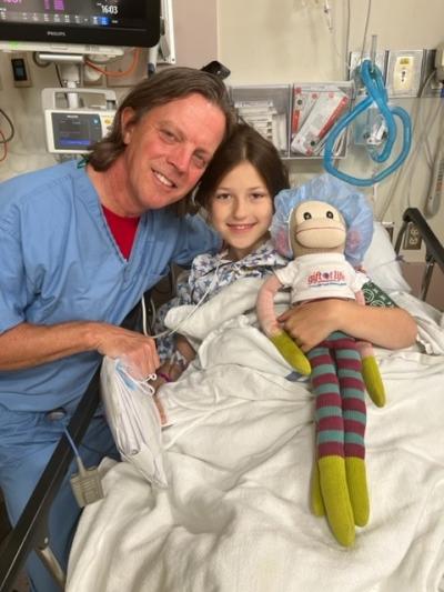 Dr. Levchuck with Polina Shchepaniak