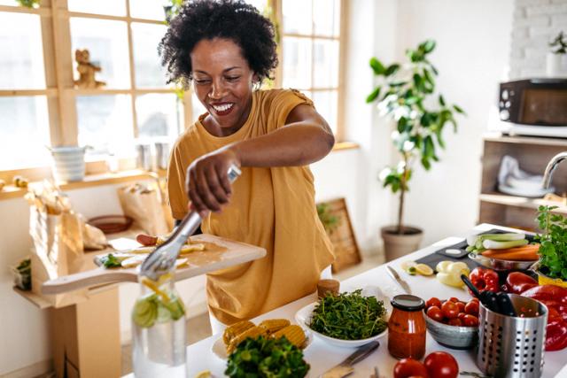 woman cooking