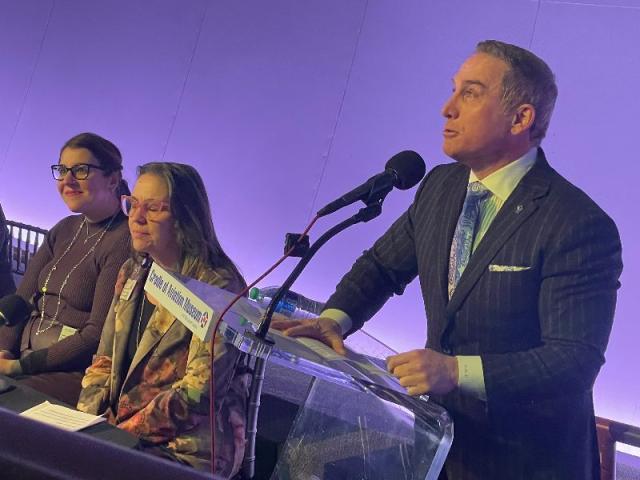Patrick O’Shaughnessy speaking at event