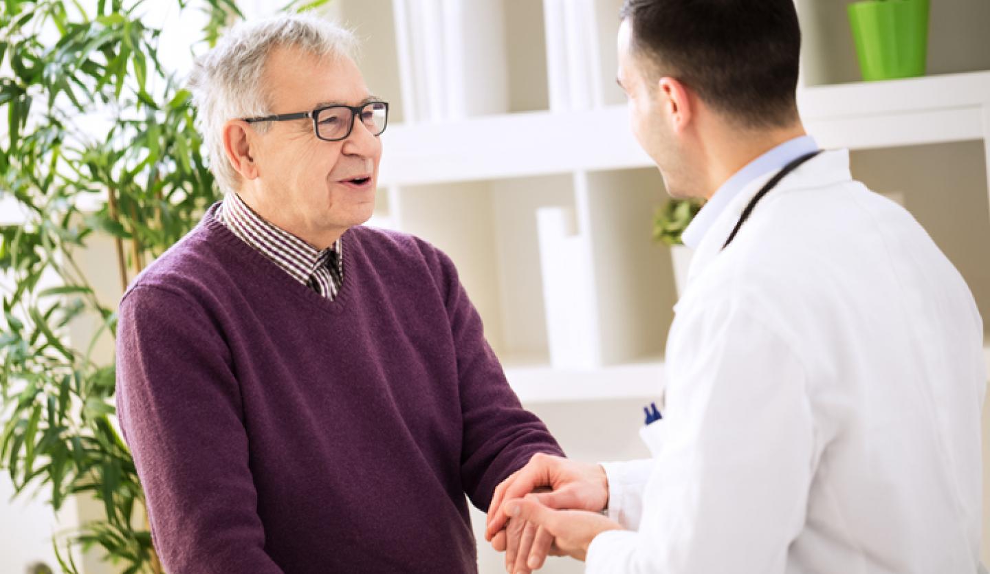 doctor comforting patient 