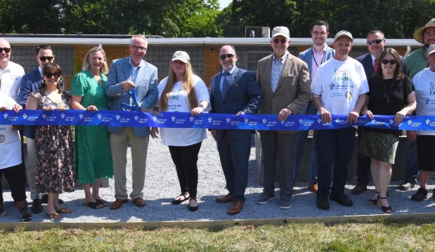 Smile Farms ribbon cutting