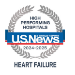 US News high performing badge heart failure