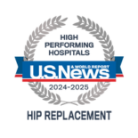 US News high performing badge hip replacement