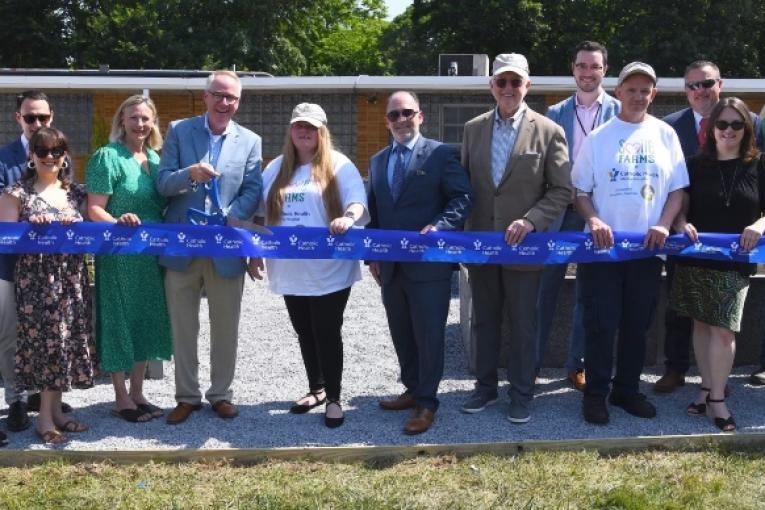 Smile Farms ribbon cutting