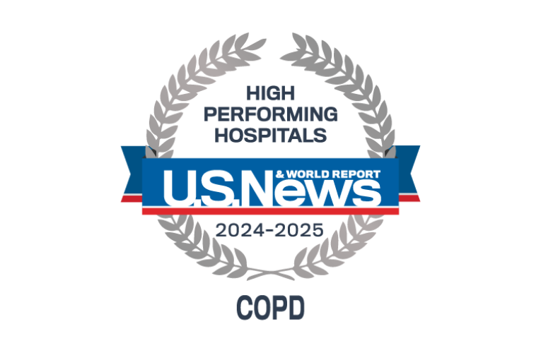 US News high performing badge COPD